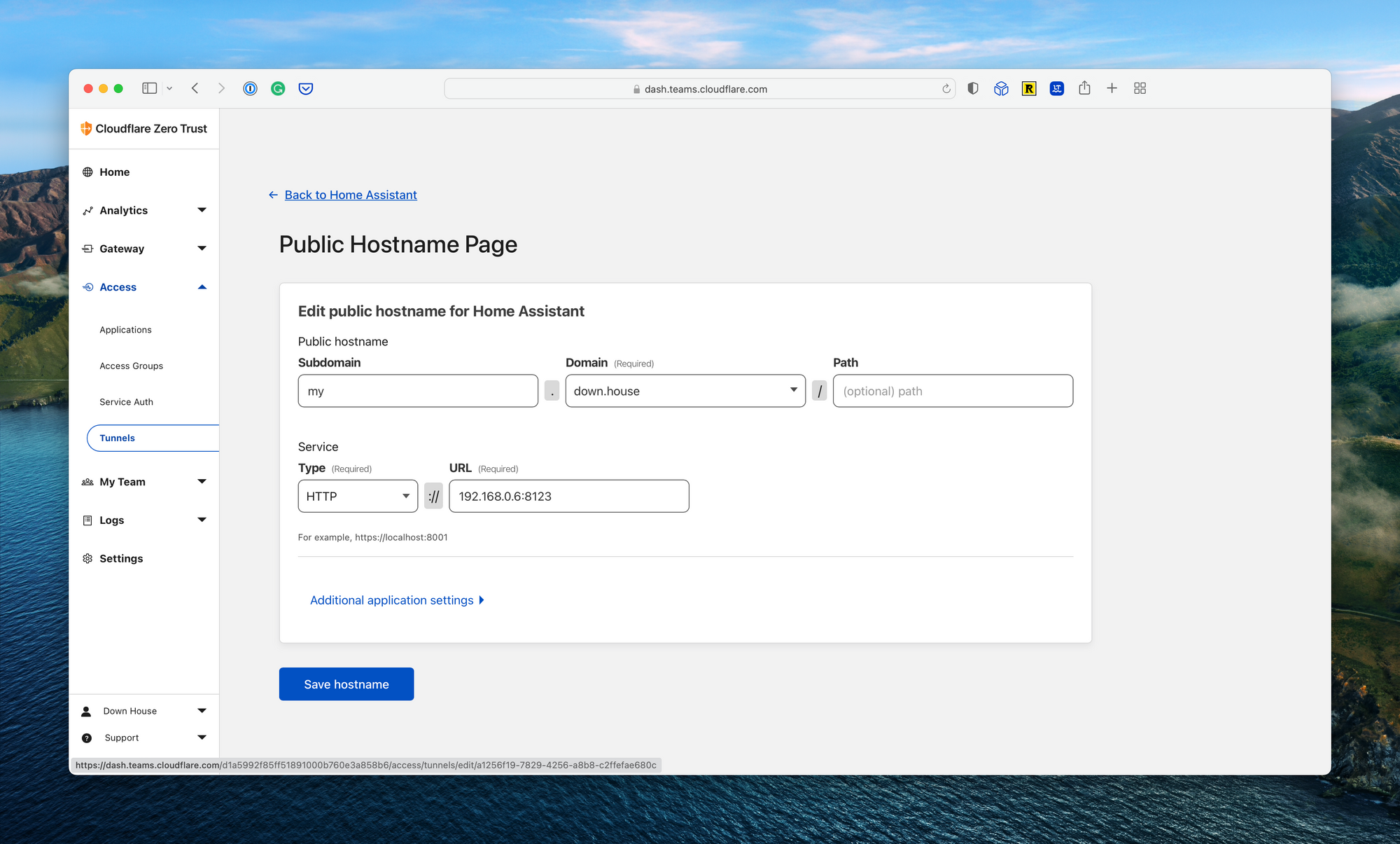 Cloudflare Zero Trust Add New Tunnel