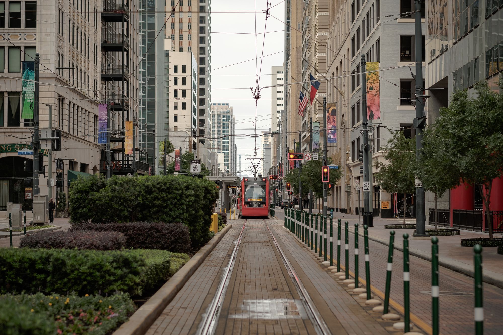 A Streetcar in Downtown Houston